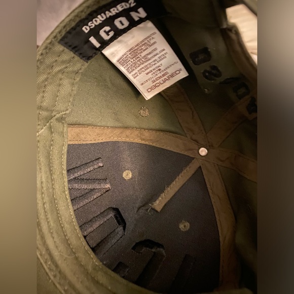 Dsquared2 Olive Green Icon Hat - Picture 3 of 3